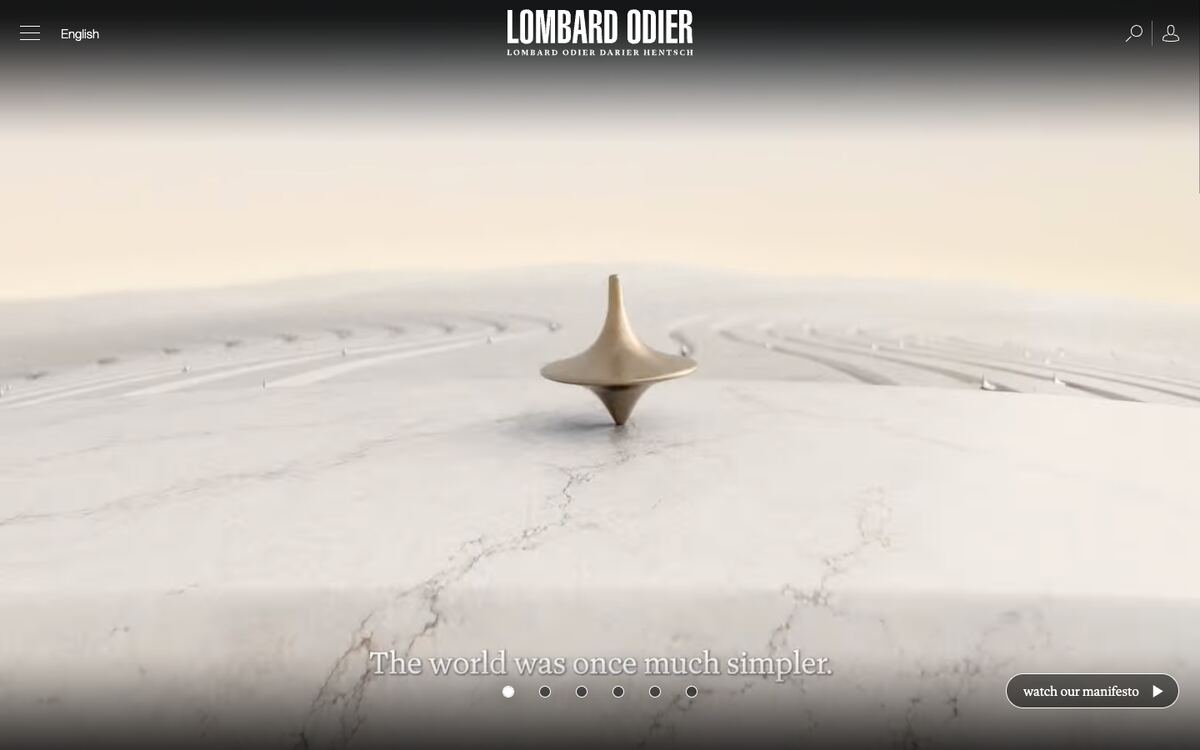 Home page of Lombard Odier